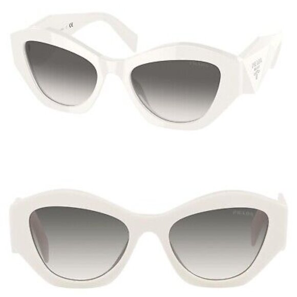 Prada Accessories - Prada PR 07YS  Woman's Cateye White Sunglasses